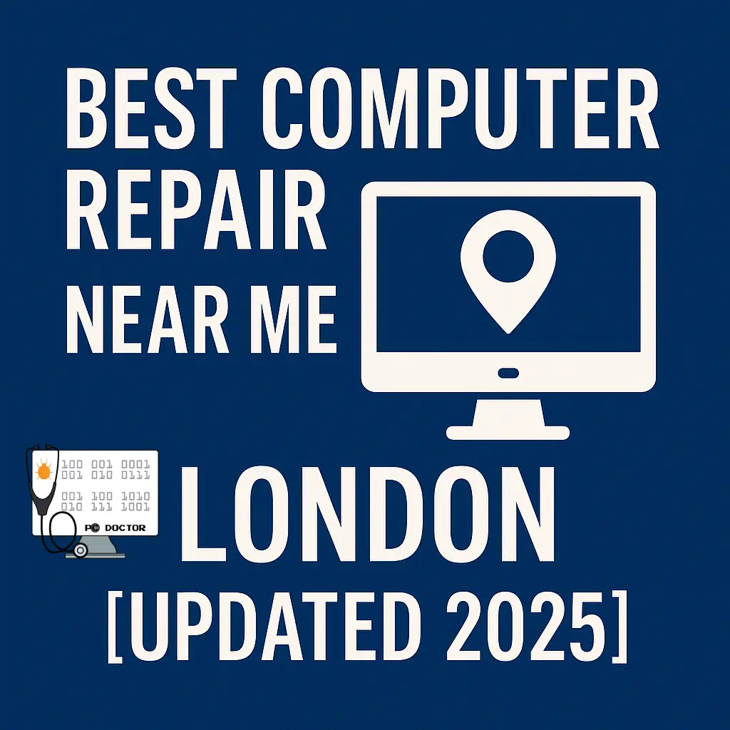 Best computer repair near me in London promotional graphic [Updated 2025]